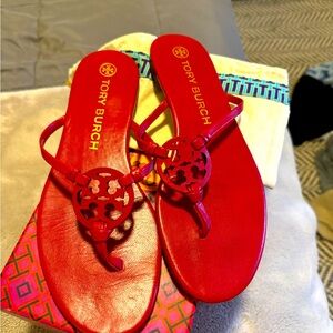 Red Tory Burch sandals